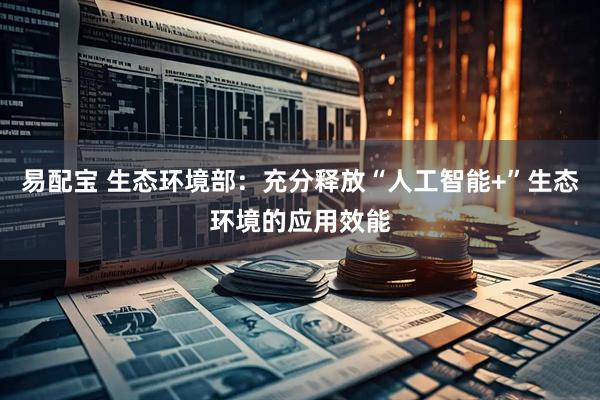 易配宝 生态环境部：充分释放“人工智能+”生态环境的应用效能